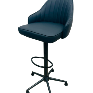 PRODO ADJUSTABLE CUSHION BAR STOOL - BLACK